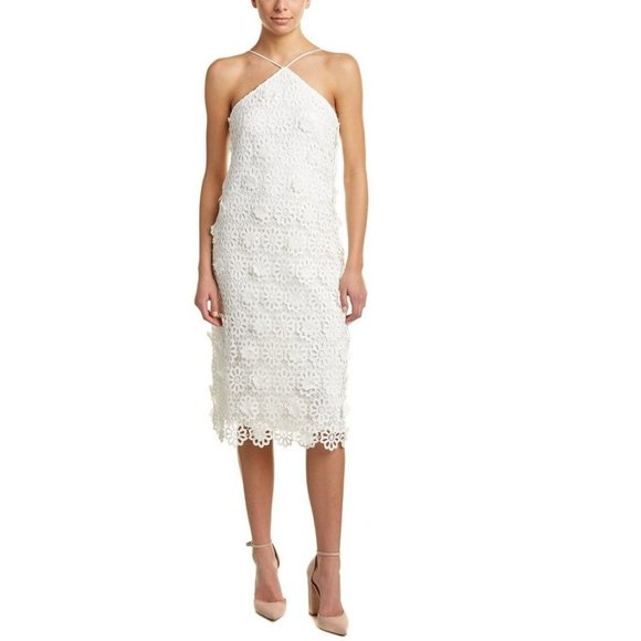 Trina Turk Dresses & Skirts - Trina Turk Conga La Flor Lace Midi Dress Ivory 4